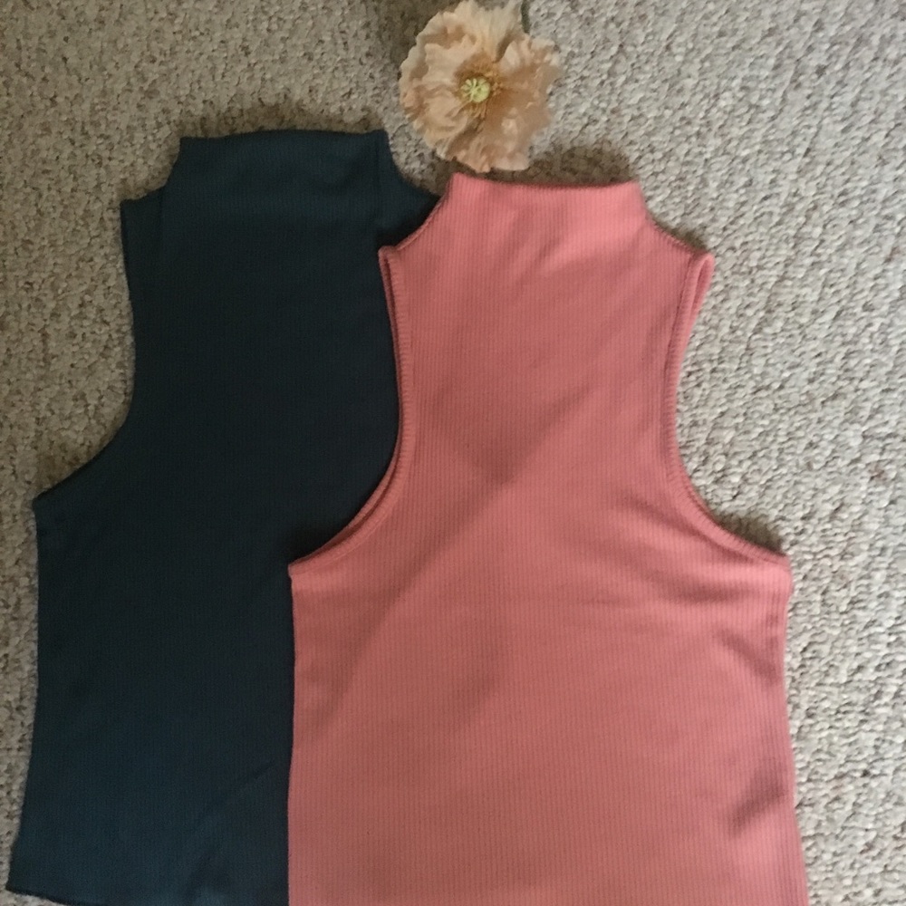 Two Topshop Mock Turtle necks, size 6